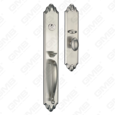 La matière première de poignée de porte de villa extérieure en alliage de zinc de haute sécurité provient de la marque de torche (ZT9810-K)