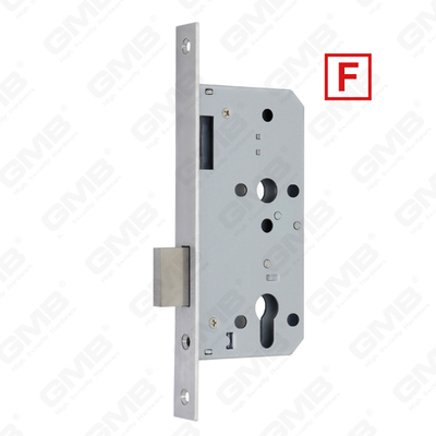 Corps de serrure de trou de cylindre de porte de mortaise d&#39;acier inoxydable de haute sécurité pour les portes extérieures de protection contre le feu et la fumée (série 72ZD)