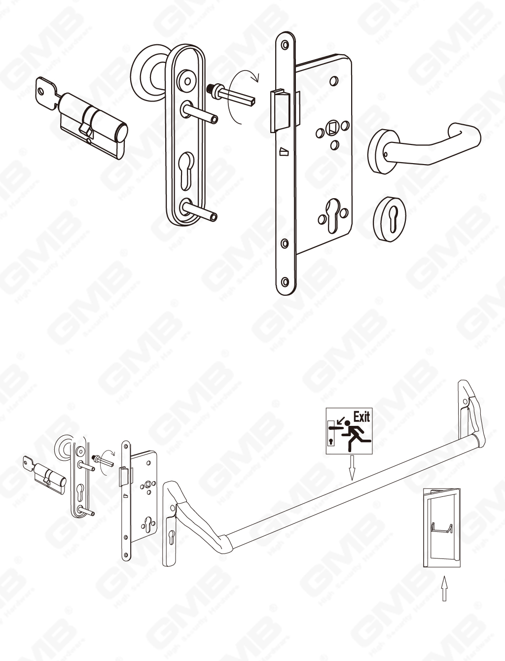 04 Serrure en acier inoxydable_6072NF-24