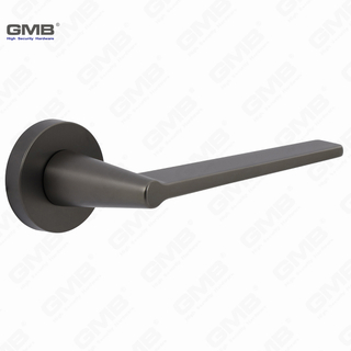 Poignée de verrouillage de porte divisée en alliage de zinc simple moderne sur la rosette ronde （Z062403）