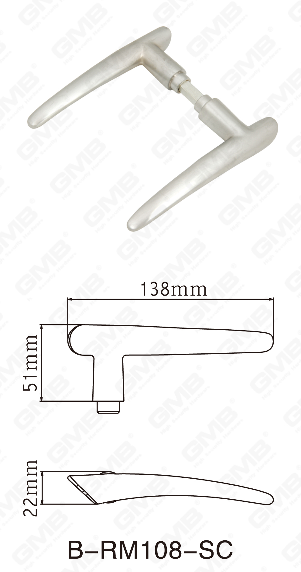 06 Handle en laiton _B-RM108-SC-18
