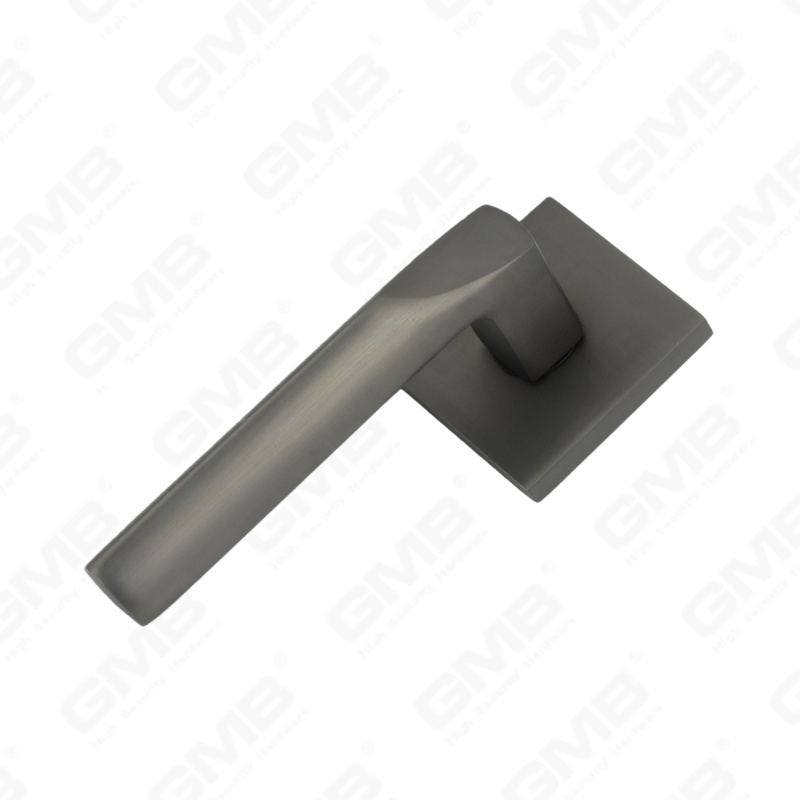 Nouvelle poignée de porte en aluminium de décoration de maison moderne sur rosace ronde