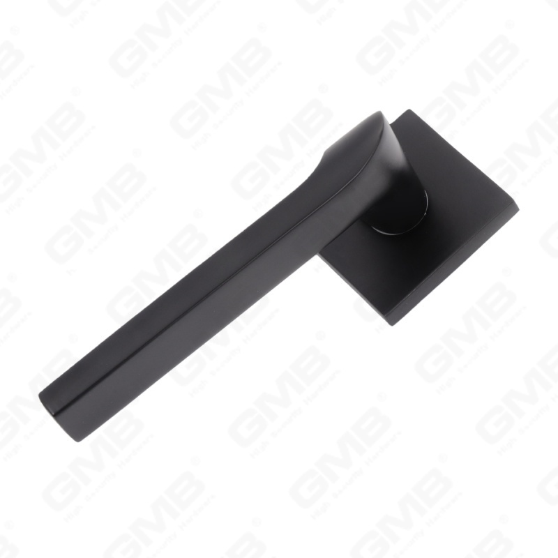 Nouvelle poignée de porte en aluminium de décoration de maison moderne sur rosace ronde