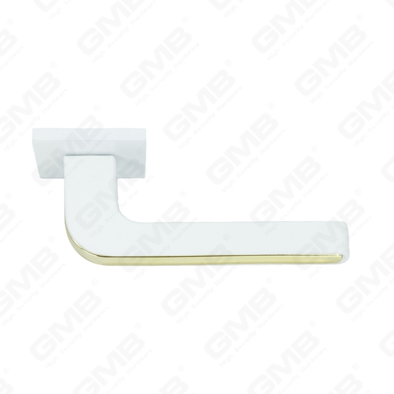 Nouvelle poignée de porte en aluminium de décoration de maison moderne sur rosace ronde