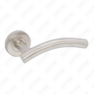 Poignée de levier de porte intérieure ronde d'entrée en acier inoxydable SUS304 de haute qualité BS En1906 Grade 4 (LHT005)