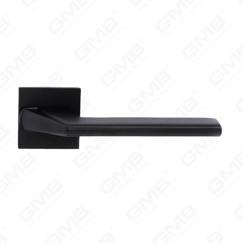 Nouvelle poignée de porte en aluminium de décoration de maison moderne sur rosace ronde