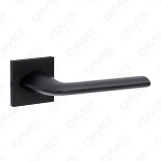 Nouvelle poignée de porte en aluminium de décoration de maison moderne sur rosace ronde