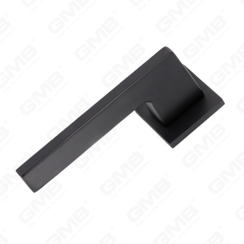 Nouvelle poignée de porte en aluminium de décoration de maison moderne sur rosace ronde