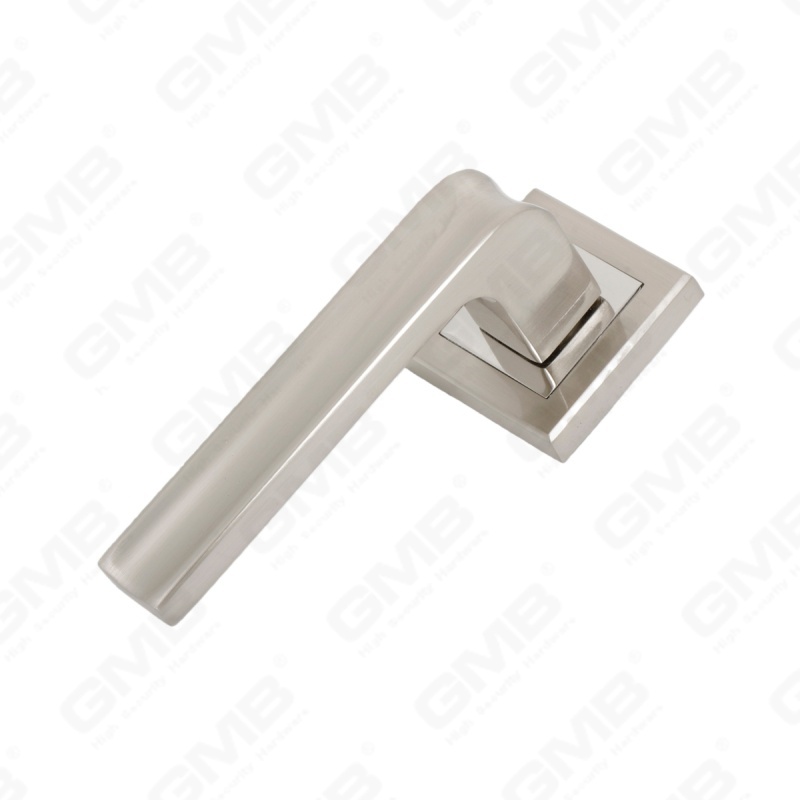 Nouvelle poignée de porte en aluminium de décoration de maison moderne sur rosace ronde