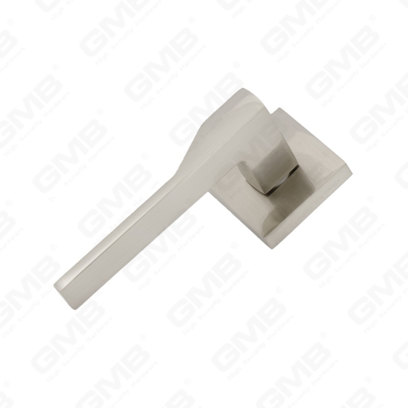 Nouvelle poignée de porte en aluminium de décoration de maison moderne sur rosace ronde