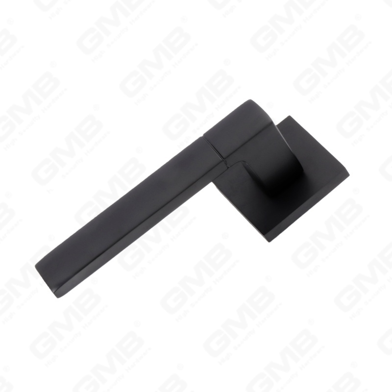 Nouvelle poignée de porte en aluminium de décoration de maison moderne sur rosace ronde