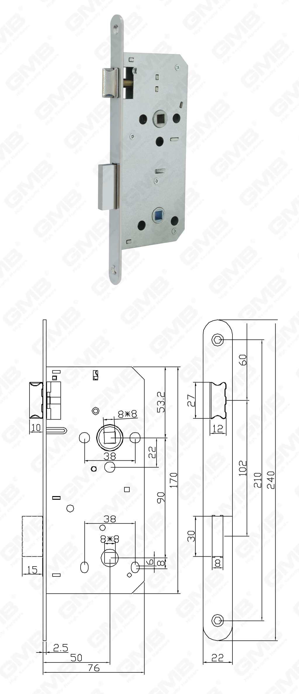 02 Serrure &agrave; mortaiser第二部分_WC90.50R-110