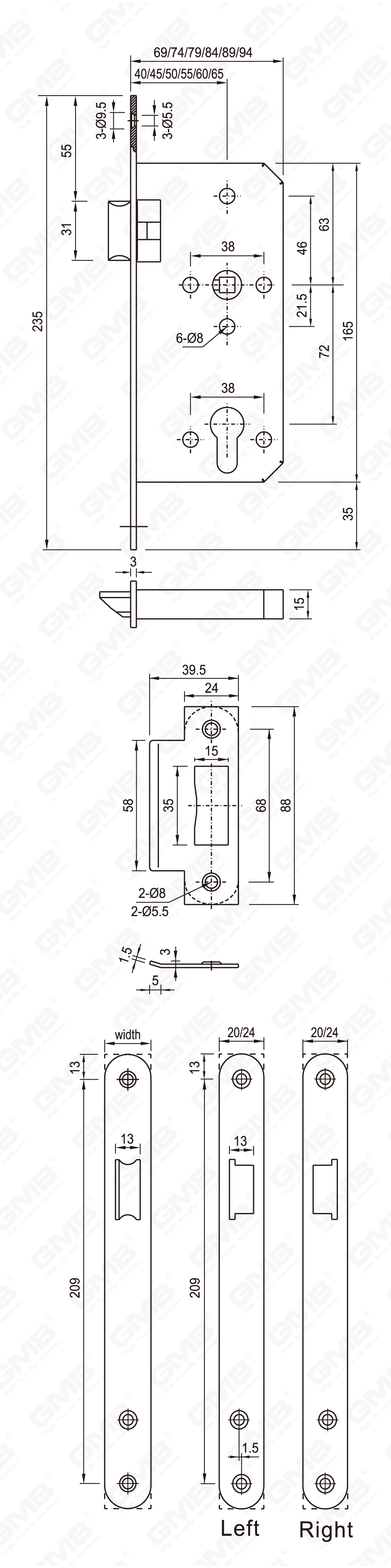 04 Serrure en acier inoxydable_4072ZN-19