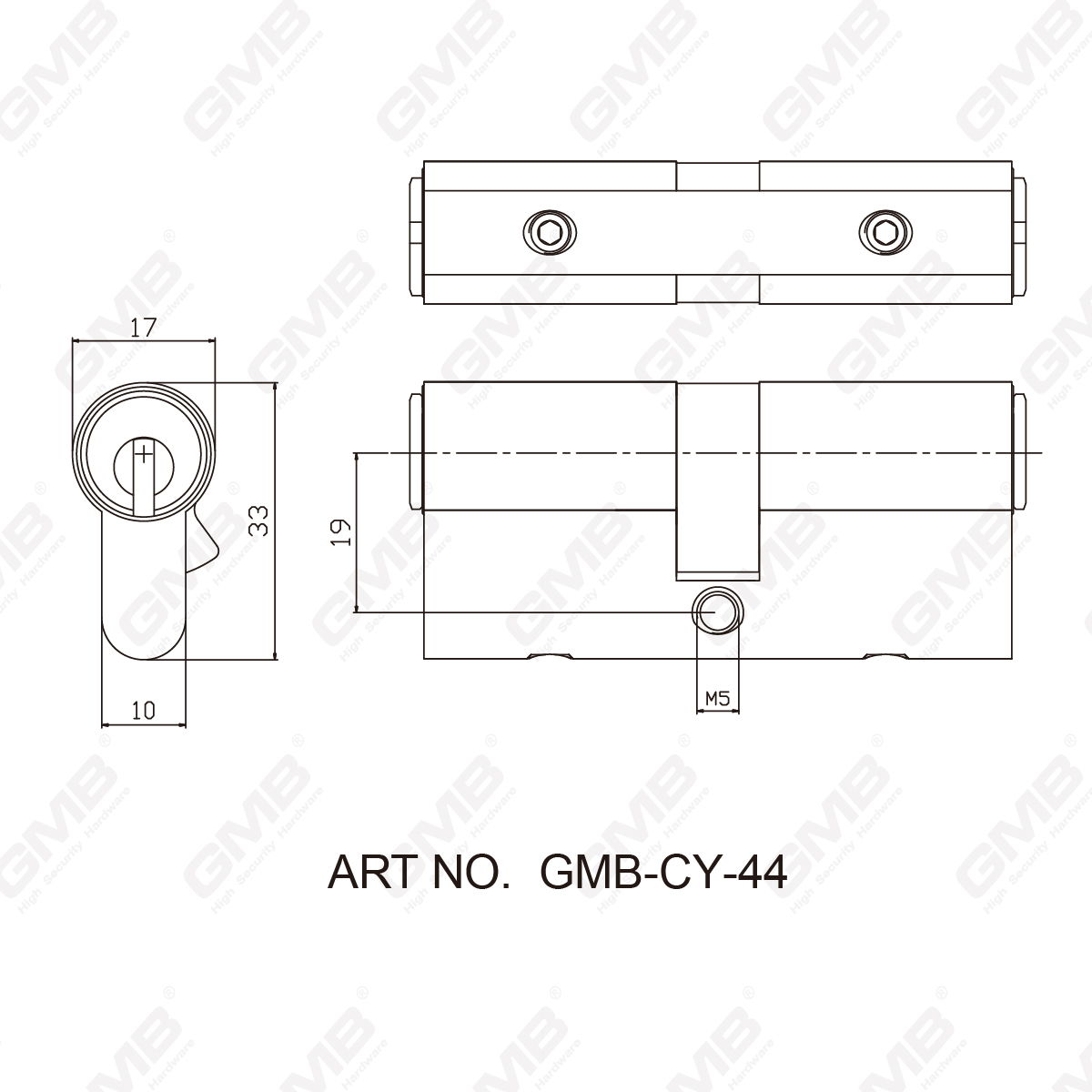 Cylindre Euro de haute pr&eacute;cision （GMB-CY-44） -08
