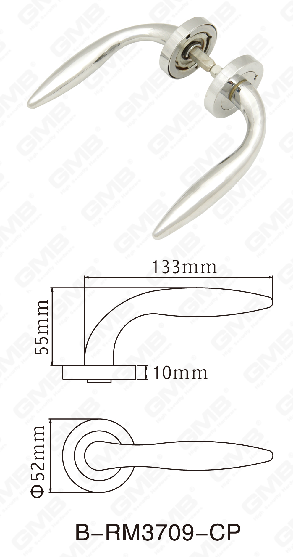 06 Handle en laiton _B-RM3709-CP-42