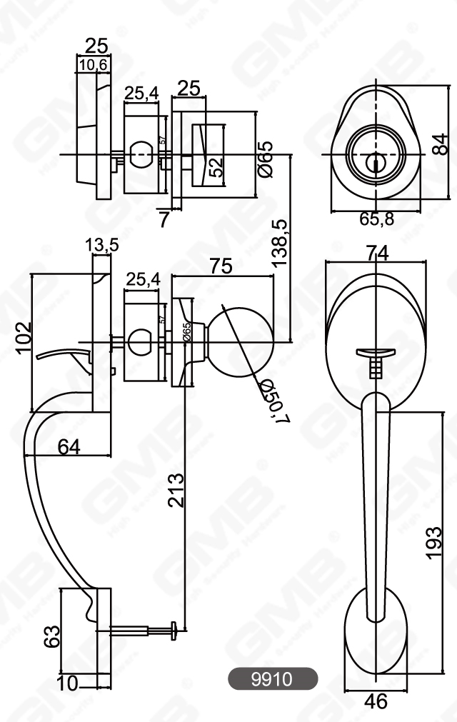 01 Grip Handle Lock Series-02