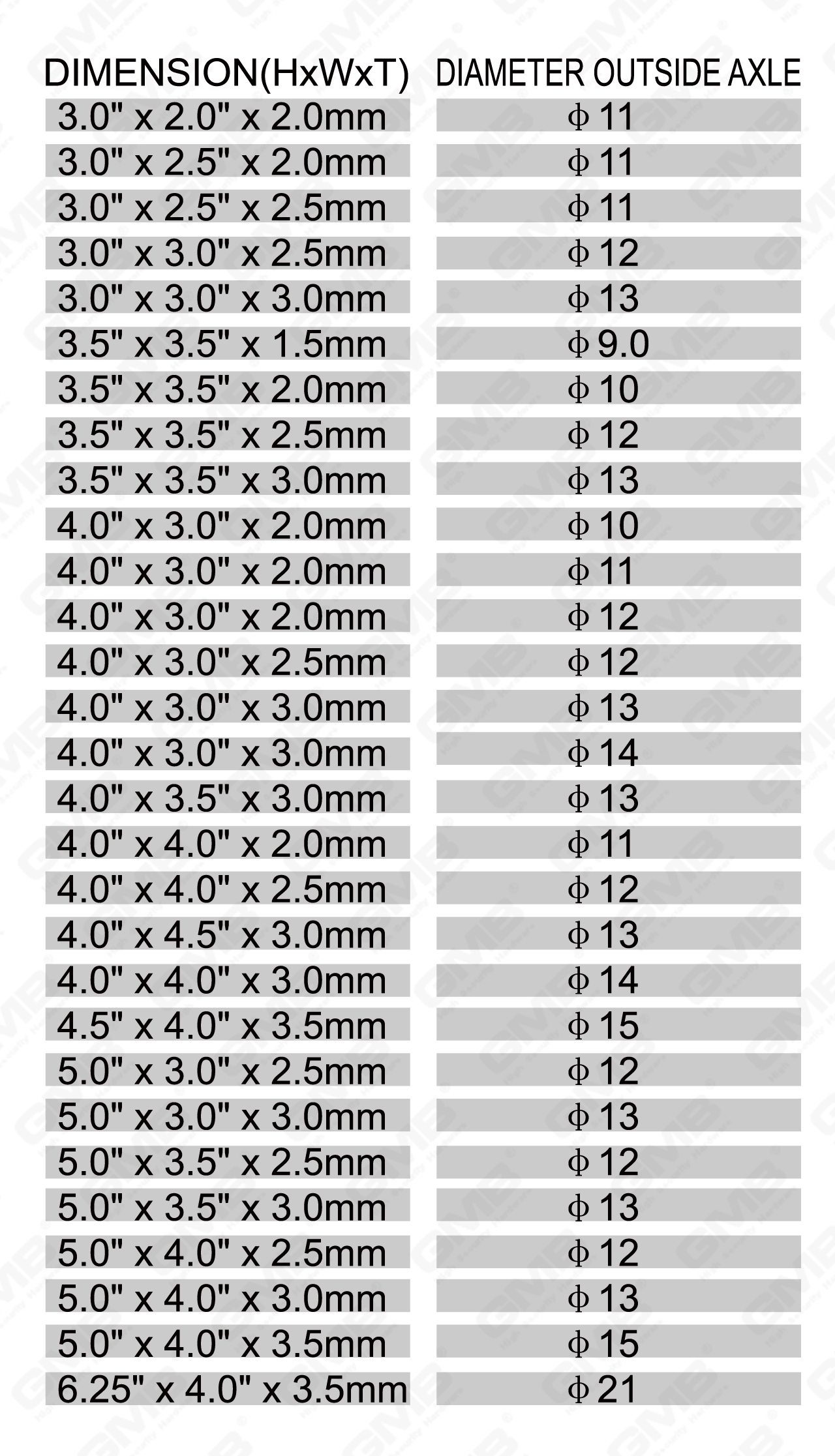 Charni&egrave;re en acier inoxydable Series_LDL-109-27