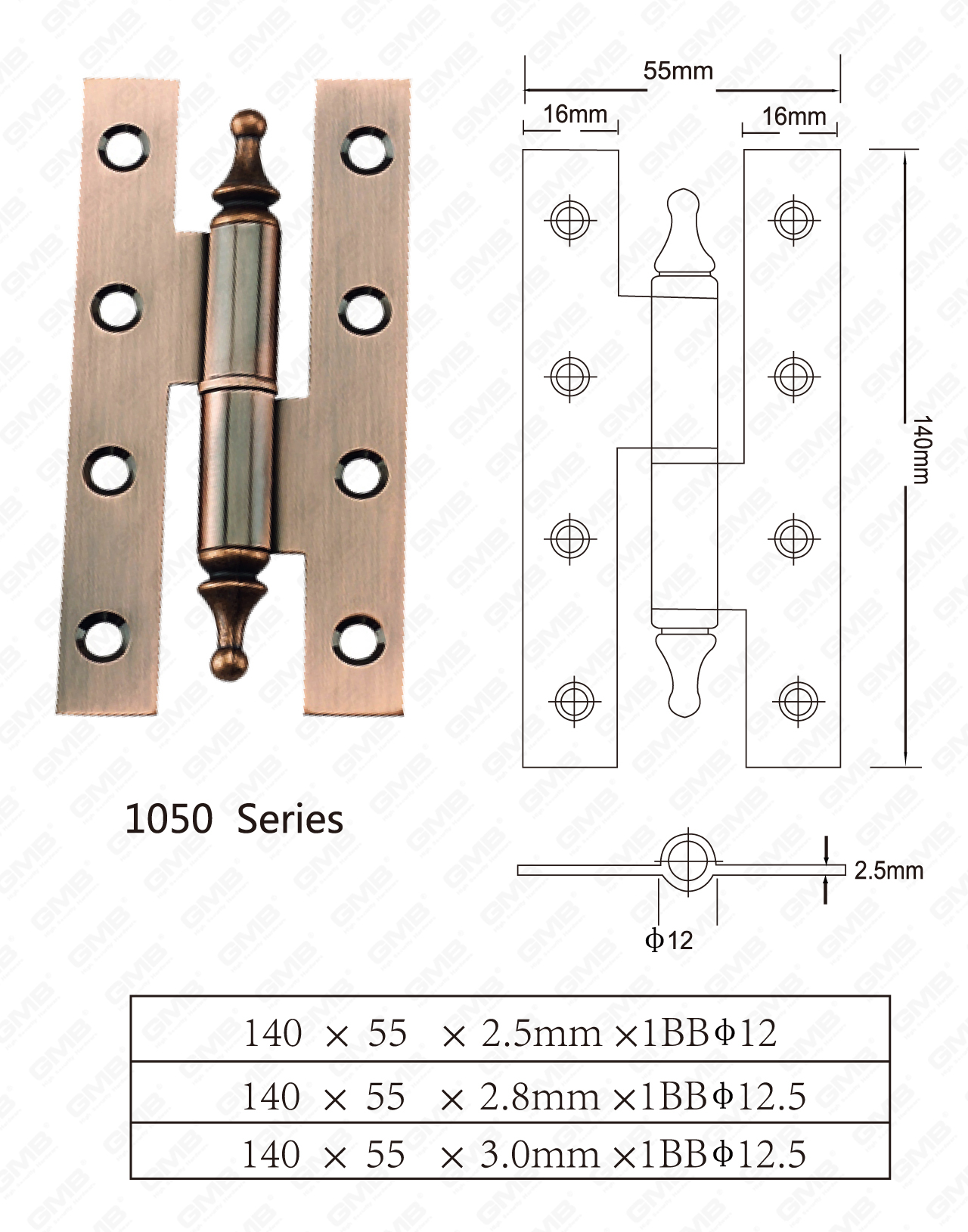 S&eacute;rie de charni&egrave;res en acier_1050-102