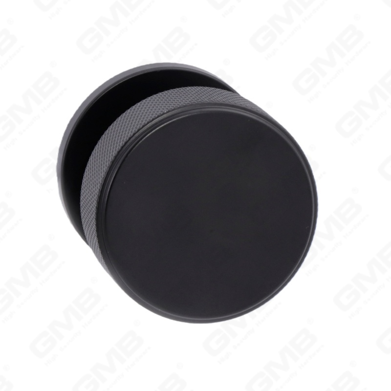 Nouvelle poignée de porte en aluminium de décoration de maison moderne sur rosace ronde