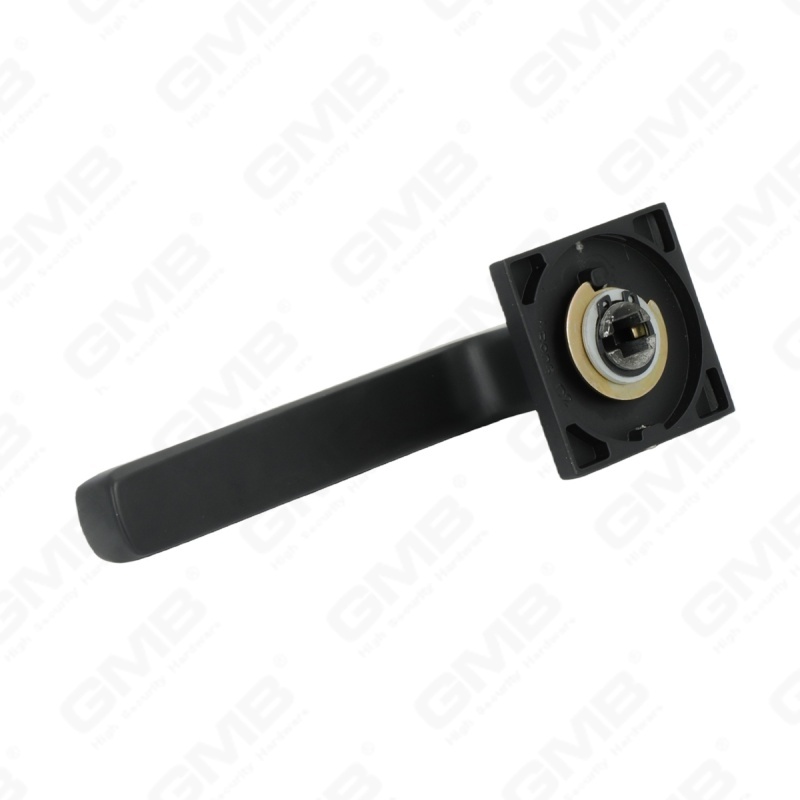 Nouvelle poignée de porte en aluminium de décoration de maison moderne sur rosace ronde