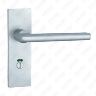 Poignée de porte en aluminium oxygéné sur la poignée de porte de la plaque (G830-G25-BK)