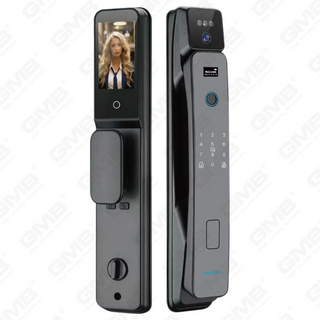 Empreinte digitale haute sécurité / carte RFID / WiFi / Tuya / TT App / avec caméra Intelligent anti-PEP Digital Smart Door Lock (830)