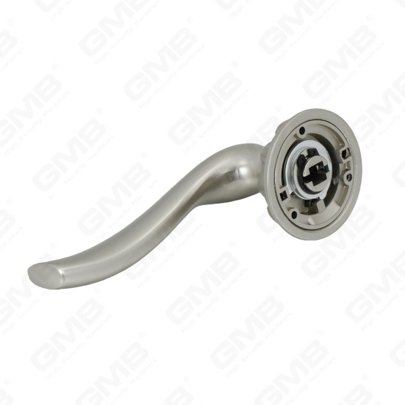 Nouvelle poignée de porte en aluminium de décoration de maison moderne sur rosace ronde