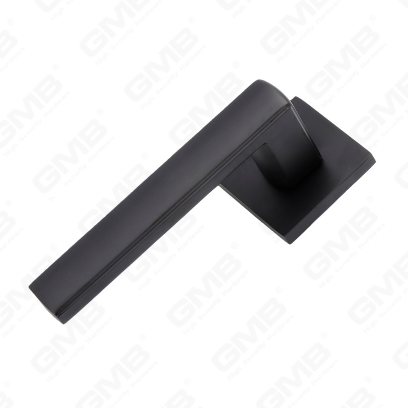 Nouvelle poignée de porte en aluminium de décoration de maison moderne sur rosace ronde