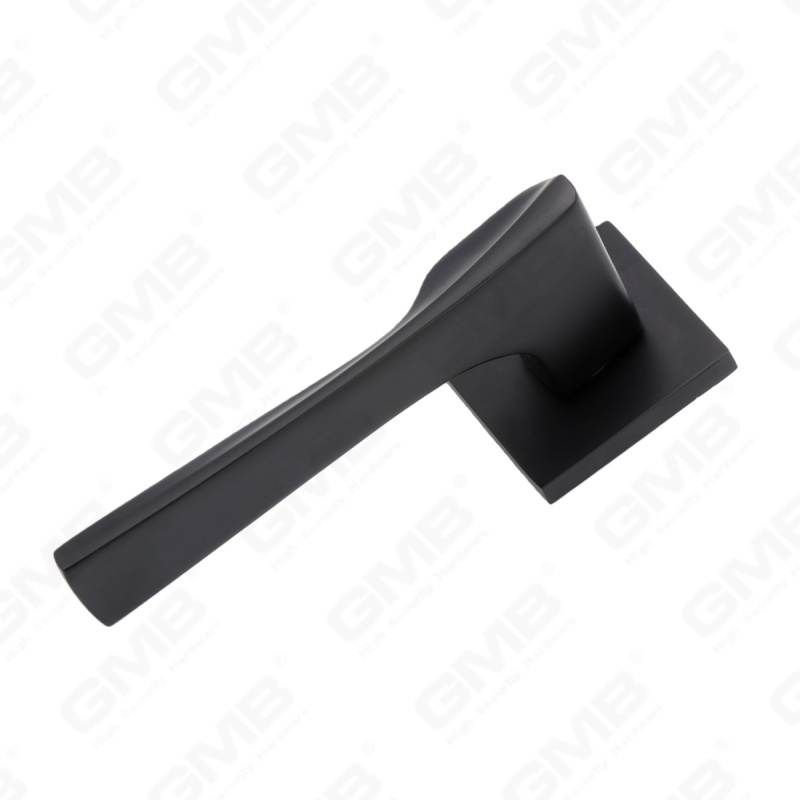 Nouvelle poignée de porte en aluminium de décoration de maison moderne sur rosace ronde