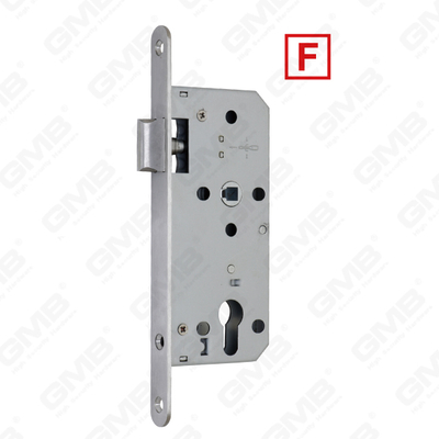 Corps de serrure à trou de cylindre de porte à mortaiser en acier inoxydable de haute sécurité Préparé pour les cylindres profilés (série 72ZN)