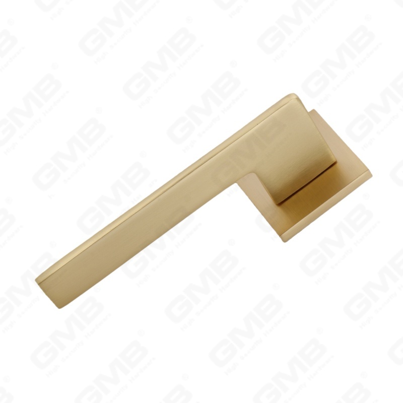 Nouvelle poignée de porte en aluminium de décoration de maison moderne sur rosace ronde