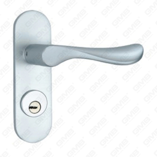 Poignée de porte en aluminium oxygéné sur la poignée de porte de la plaque (G8302-G80)