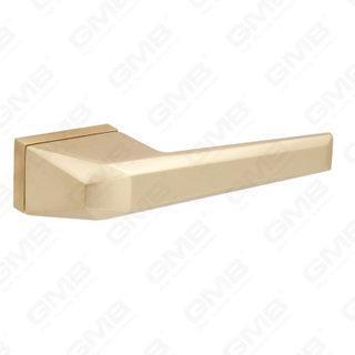 Nouvelle poignée de porte en aluminium de décoration de maison moderne sur rosace ronde