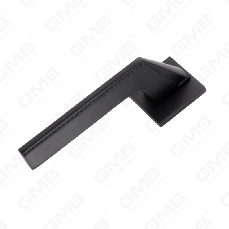 Nouvelle poignée de porte en aluminium de décoration de maison moderne sur rosace ronde