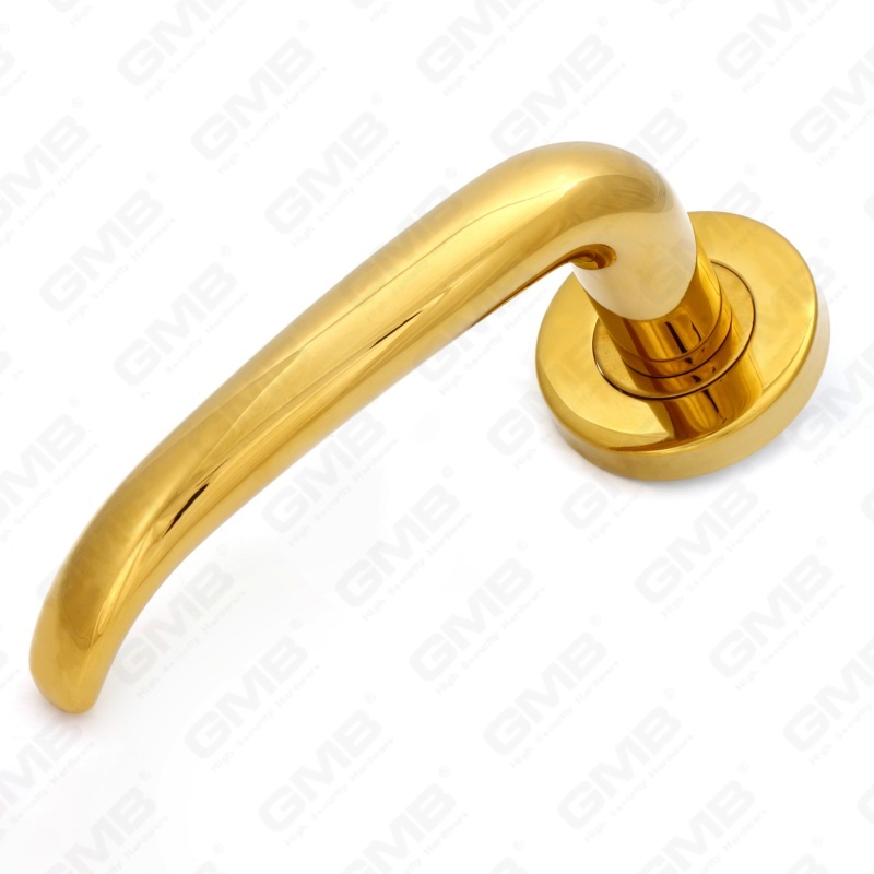 Poignée de levier de porte intérieure ronde d'entrée en acier inoxydable SUS304 de haute qualité BS En1906 Grade 4 (LHT007)