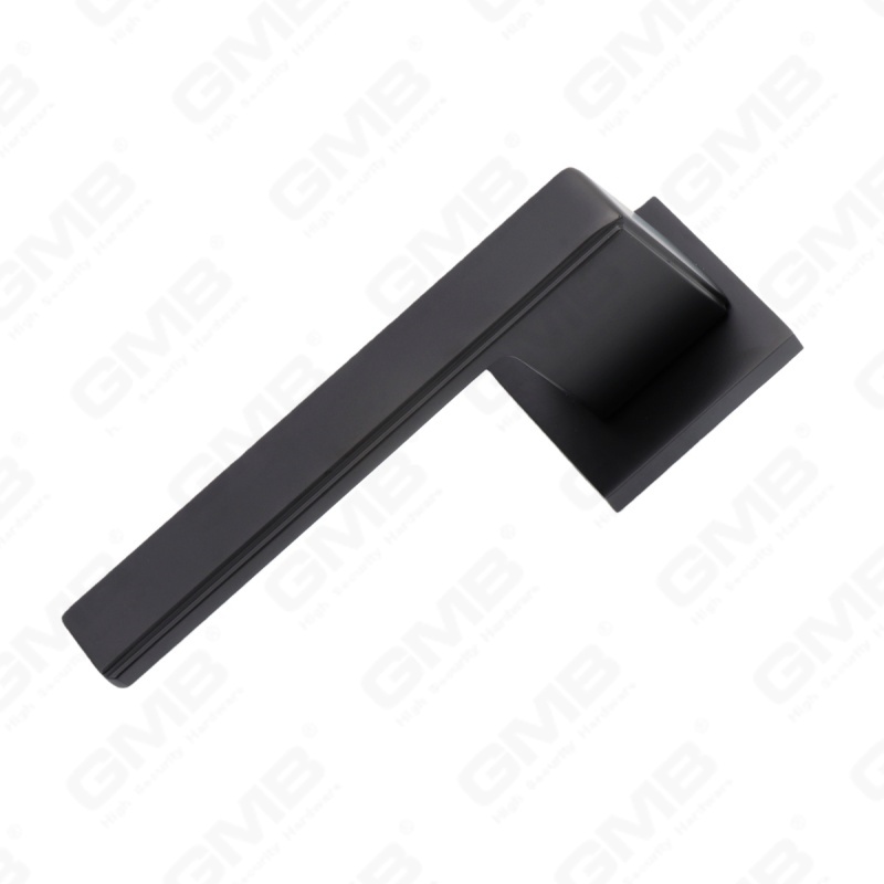 Nouvelle poignée de porte en aluminium de décoration de maison moderne sur rosace ronde