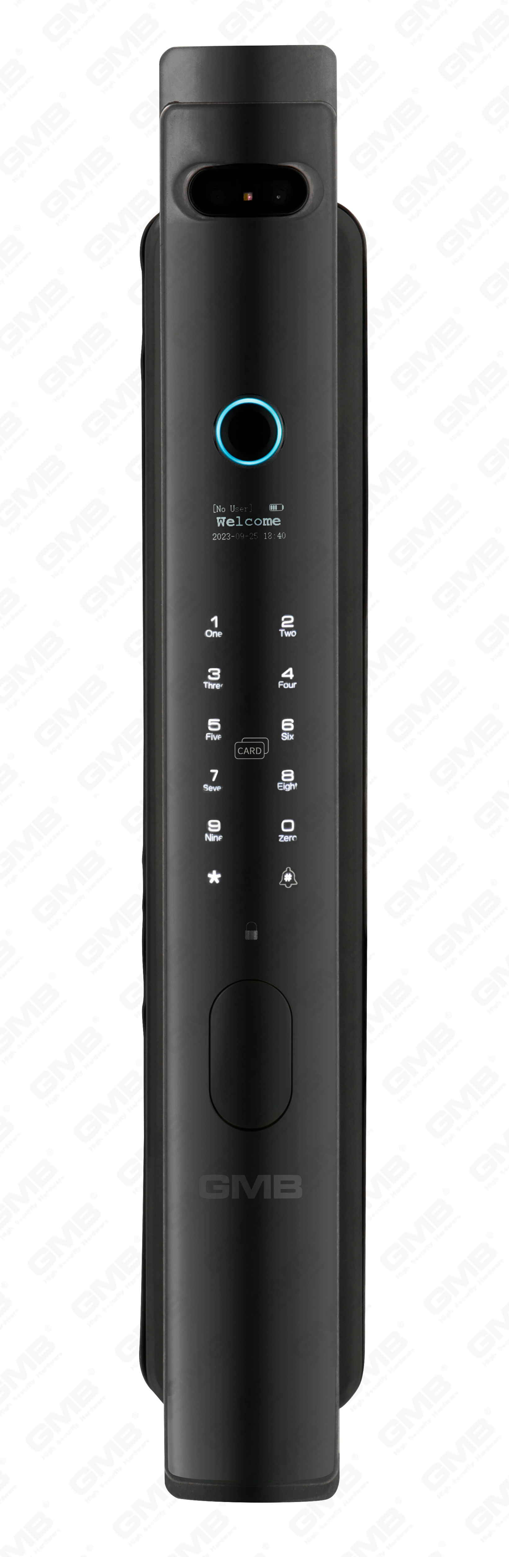 Empreinte digitale haute sécurité / carte RFID / WiFi / Tuya / TT App / avec caméra Intelligent Anti-Peep Digital Smart Door Lock (826)