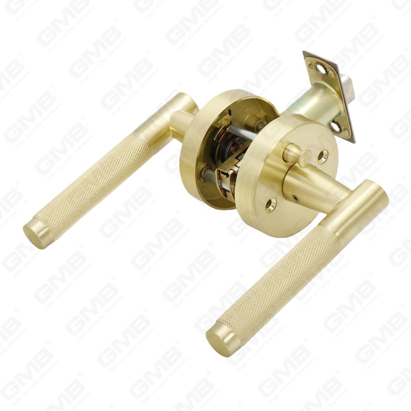 ANSI UL Standard en alliage de zinc/aluminium serrure de porte intérieure tubulaire commerciale cylindrique poignée de sécurité serrure à levier (9163X)