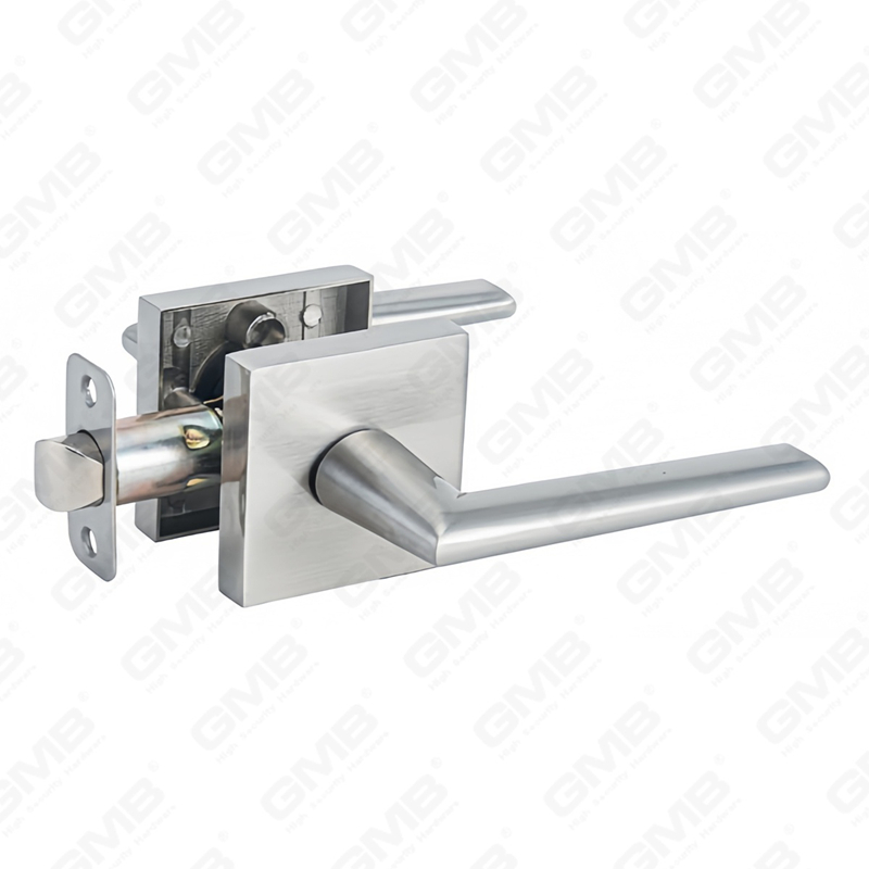 ANSI UL Standard en alliage de zinc/aluminium serrure de porte intérieure tubulaire commerciale cylindrique poignée de sécurité serrure à levier (9182)