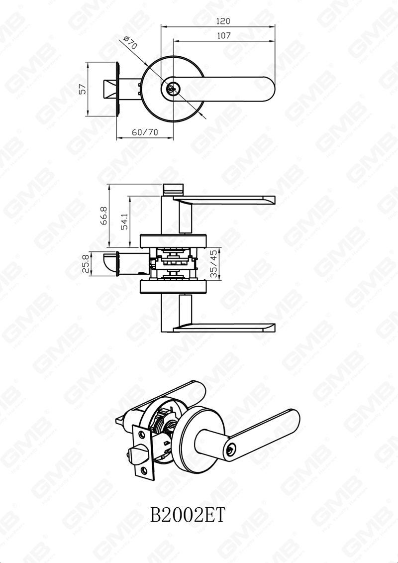 SERRURE TUBULAIRE ROBUSTE 1200 LF