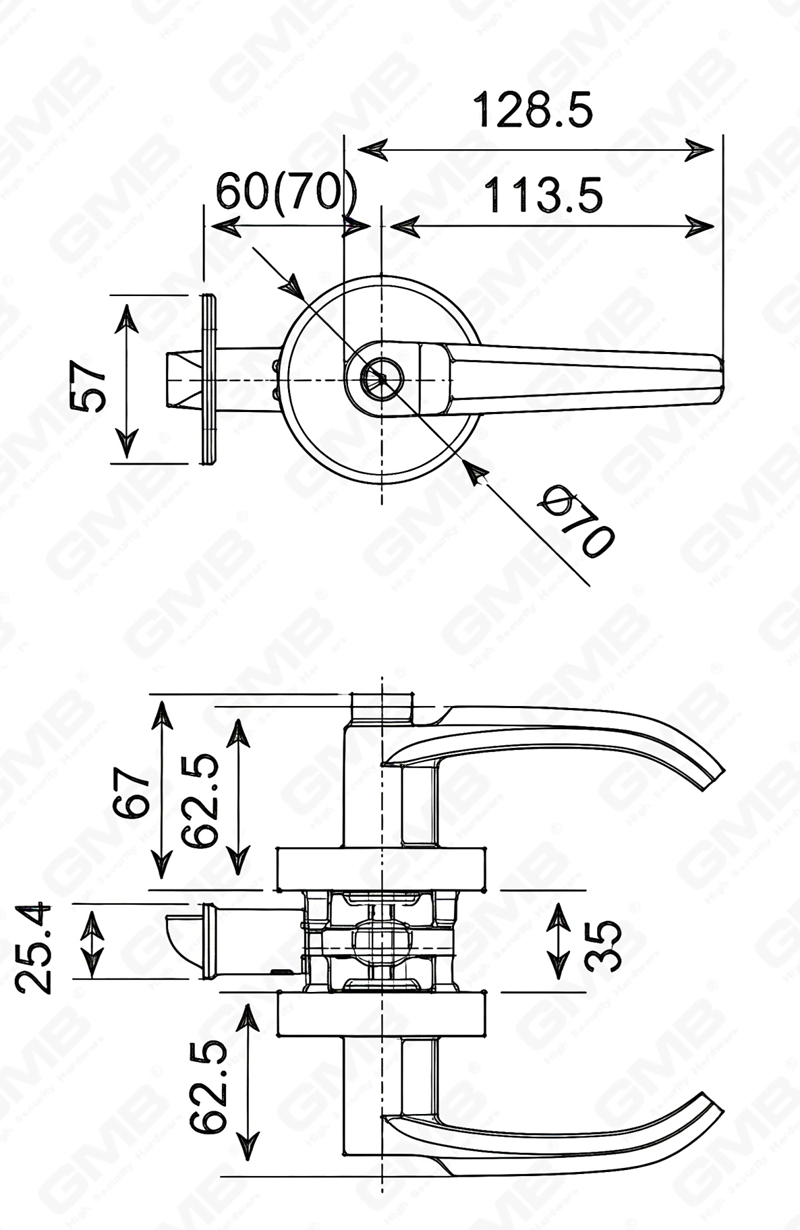 SERRURE TUBULAIRE ROBUSTE 1200 Z