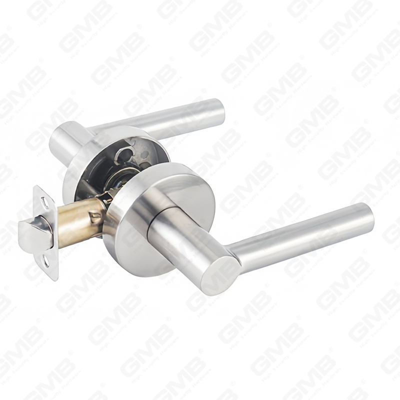 ANSI UL Standard en alliage de zinc/aluminium serrure de porte intérieure tubulaire commerciale cylindrique poignée de sécurité serrure à levier (9167)