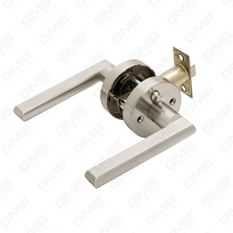 ANSI UL Standard en alliage de zinc/aluminium serrure de porte intérieure tubulaire commerciale cylindrique poignée de sécurité serrure à levier (9165)