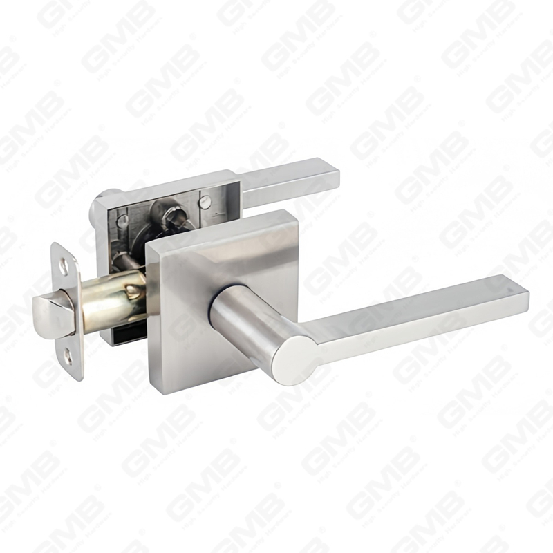 ANSI UL Standard en alliage de zinc/aluminium serrure de porte intérieure tubulaire commerciale cylindrique poignée de sécurité serrure à levier (9172)