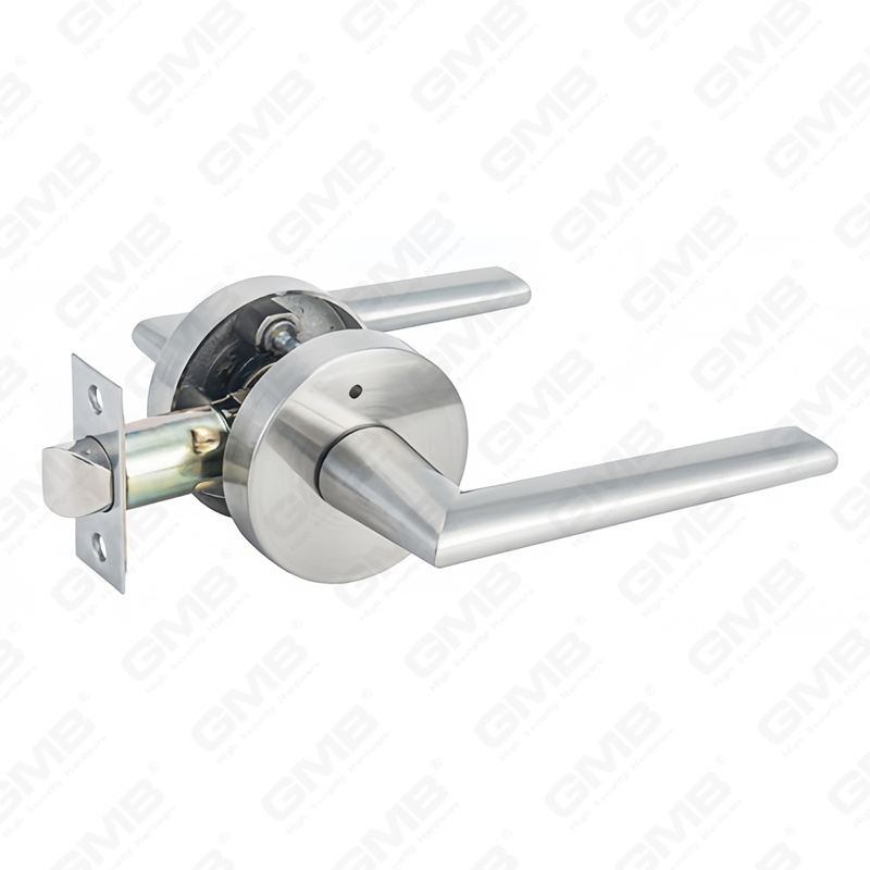 ANSI UL Standard en alliage de zinc/aluminium serrure de porte intérieure tubulaire commerciale cylindrique poignée de sécurité serrure à levier (9182)