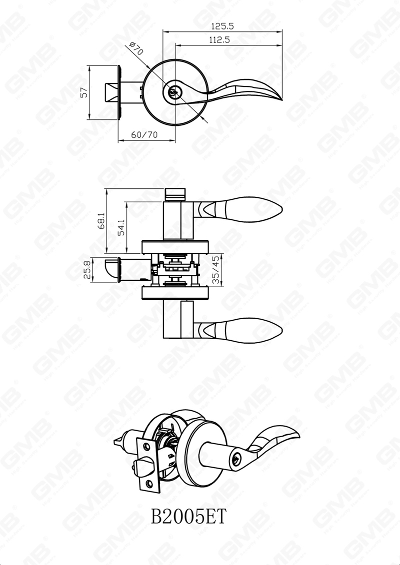 SERRURE TUBULAIRE ROBUSTE 1200 LJ
