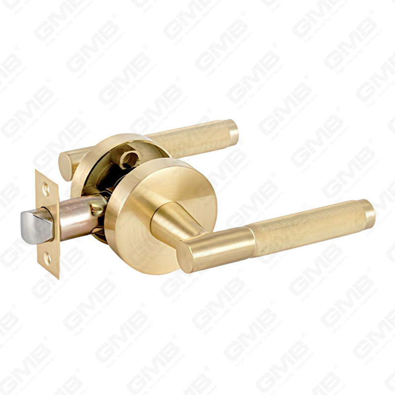 ANSI UL Standard en alliage de zinc/aluminium serrure de porte intérieure tubulaire commerciale cylindrique poignée de sécurité serrure à levier (9163X)
