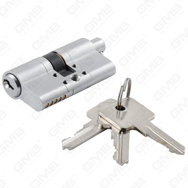 En1303 Cylindre de serrure de porte modulaire d'extension en laiton de profil européen de haute sécurité (GMB-CY-37T)