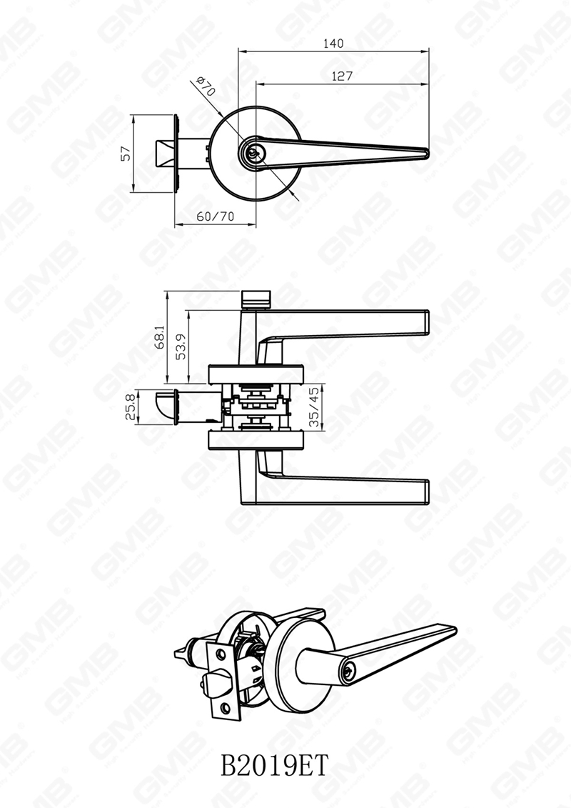 SERRURE TUBULAIRE ROBUSTE 1200 LP