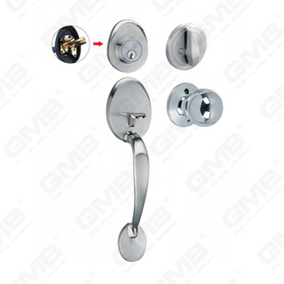Ensemble de poignées de porte d'entrée, nouveau Design, leviers de porte d'entrée, ensembles de verrouillage (70710)